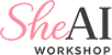 SHE AI WORKSHOPS Logo